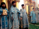 В Праздник Сретения игумен Афанасий (Гриценко) сослужил Святейшему Патриарху