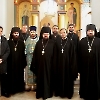 В Праздник Сретения игумен Афанасий (Гриценко) сослужил Святейшему Патриарху